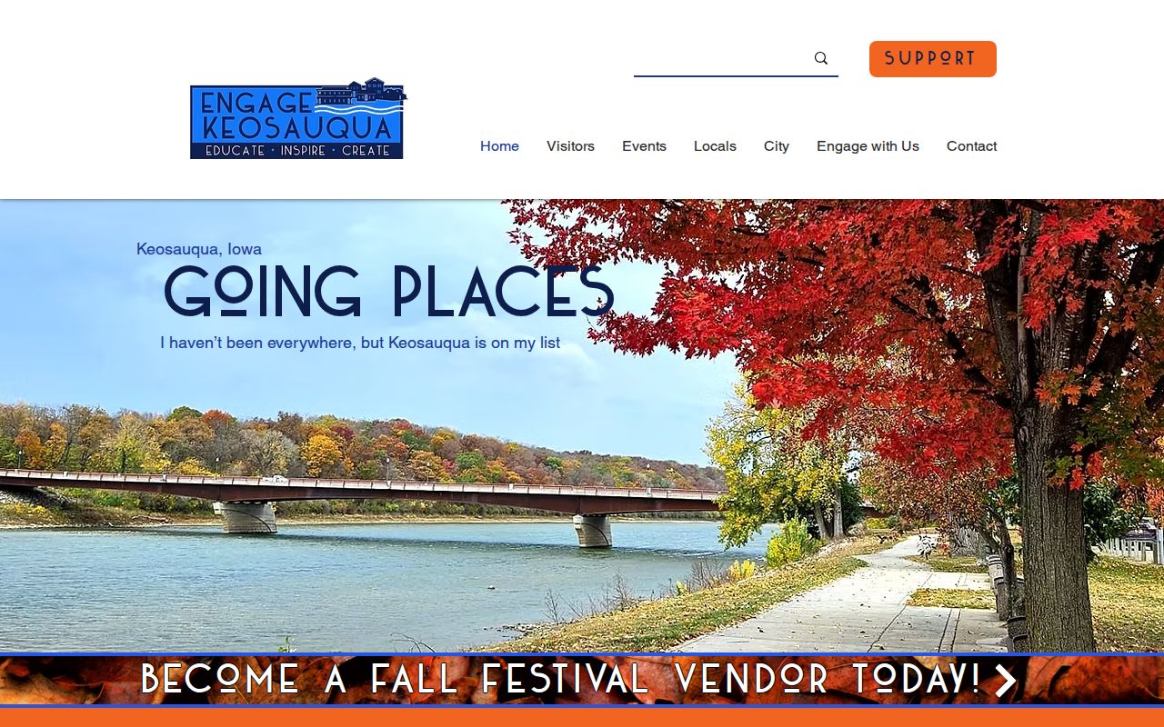 Captured official Keosauqua city website used to distinguish City Hall from the county sheriff